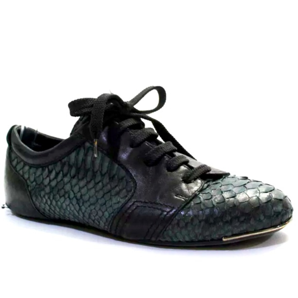 Discontinued Devi Kroell Italian Python Lamb Leat… - image 1